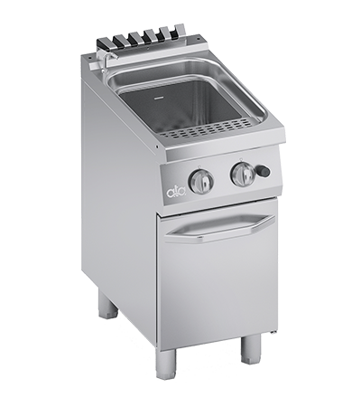 Fierbator paste / bolitor pe gaz 26 Litri cu dulap inchis, 8.70 kW