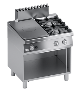 Masina de gatit cu 2 arzatoare, plita unica, baza deschisa, 20,70 kW