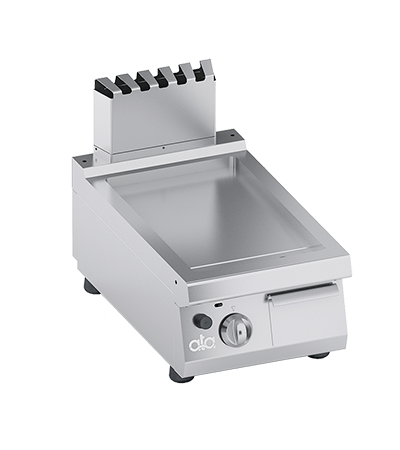 Plita fry-top pe gaz, neted, zona de coacere din inox - PERFORMANCE LINE, 7 kW