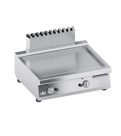 Plita fry-top pe gaz, neted, zona de coacere din inox - PERFORMANCE LINE, 13.80 kW