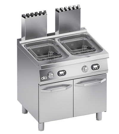 Friteuza pe gaz 2 x 15 Litri, baza inchisa, comenzi digitale - PERFORMANCE LINE, 30 kW