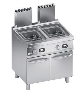 Friteuza pe gaz 2 x 15 Litri, baza inchisa, comenzi digitale - PERFORMANCE LINE, 30 kW