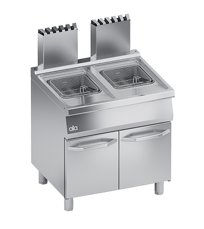 Friteuza pe gaz 2 x 15 Litri,  baza inchisa - PERFORMANCE LINE, 30 kW