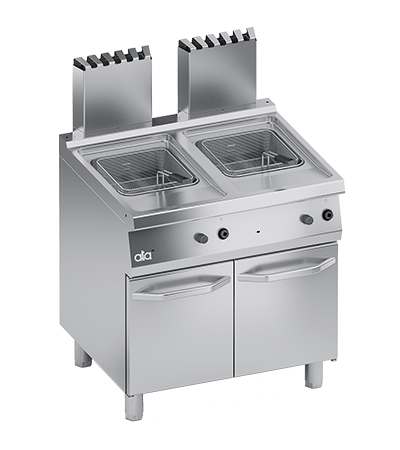 Friteuza pe gaz 2 x 15 Litri, baza inchisa, comenzi in panoul superior - PERFORMANCE LINE, 30 kW