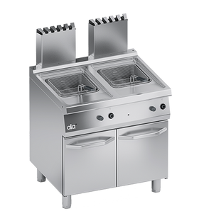Friteuza pe gaz 2 x 15 Litri, baza inchisa, comenzi in panoul superior - PERFORMANCE LINE, 30 kW