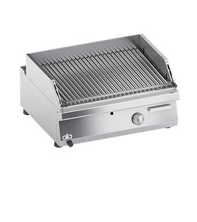 Gratar cu roca vulcanica, cu reglaj pe inaltime