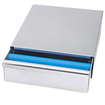 Knock box - sertar pentru zat de cafea, 40x30xH9.5 cm cu cilindru cauciuc Knock boxul este un sertar