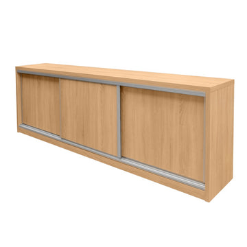 Comoda de birou cu usi glisante 280x50xH90 cm, stejar sonoma, imagine 1
