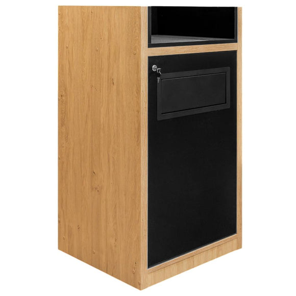 Cos de gunoi cu suport pentru tava H 120 cm L 60 cm G 58 cm dab kamienny