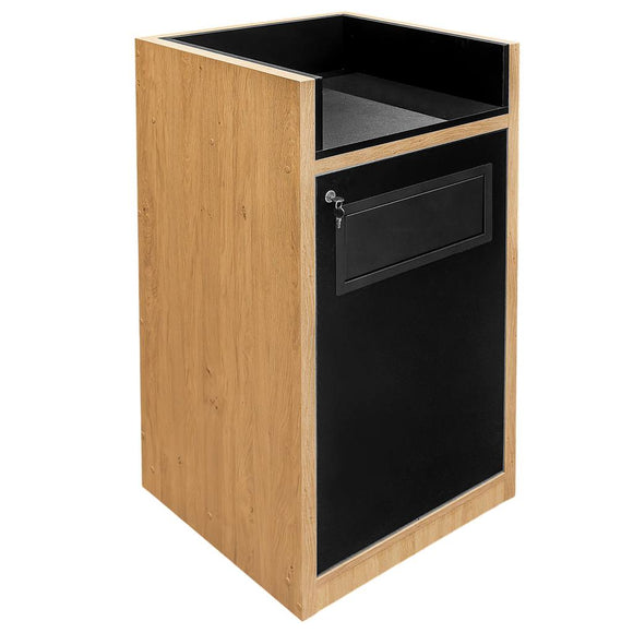 Cos de gunoi cu suport pentru tava H 120 cm L 60 cm G 58 cm dab kamienny