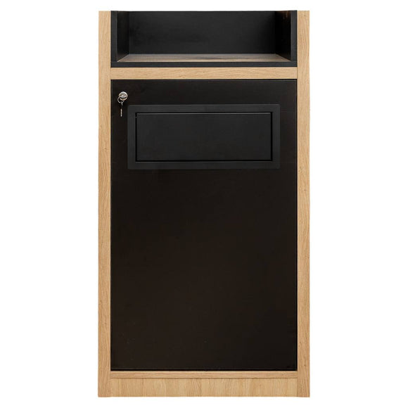 Cos de gunoi cu suport pentru tava H 120 cm L 60 cm G 58 cm dab kamienny