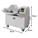 Cutter orizontal pentru carne / legume, 25 Litri , Ø bol 70 cm, 300 kg / ora, 2.2 - 2.8 kW, 380 V-4