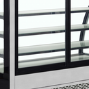 LPD1500CBLACK-Otel inoxidabil Sticla, 277 l, 2 la 8 C, 2 uși glisante din sticlă, Ventilat, LED, 798 W, D