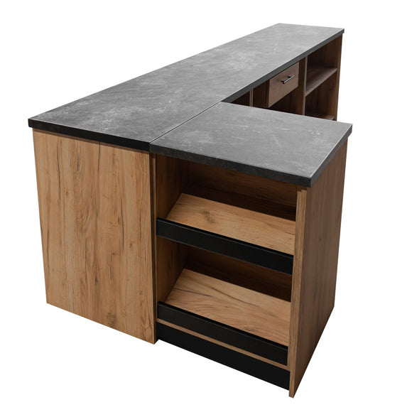 Tejghea de magazin H-87 cm L-360 cm G-60 cm dab kraft