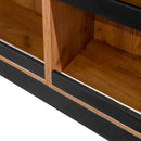 Lada de magazin pentru vanzare impuls H-90 cm L-200 cm G-60 cm negru/Stejar kraft/blat K205-6