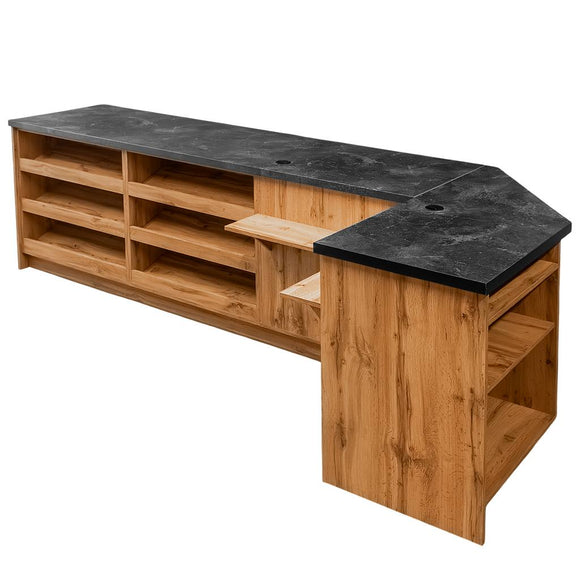 Tejghea magazin impuls pentru vanzare H 90 cm L 310 cm G 60 cm dab wotan