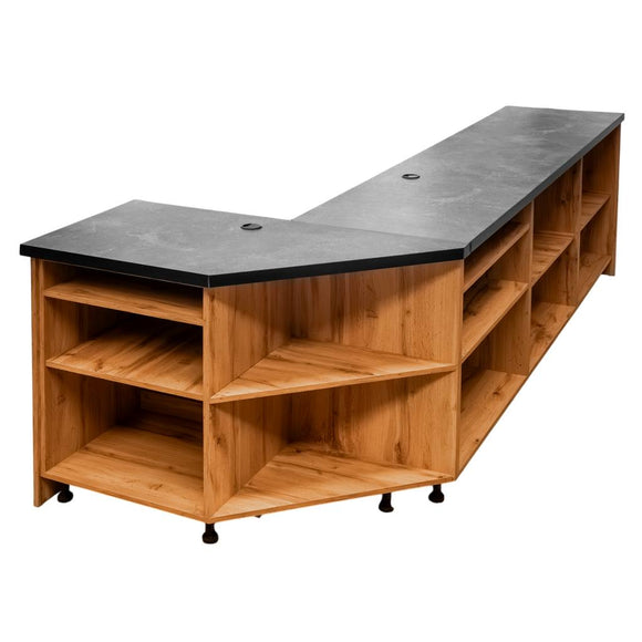 Tejghea magazin impuls pentru vanzare H 90 cm L 310 cm G 60 cm dab wotan