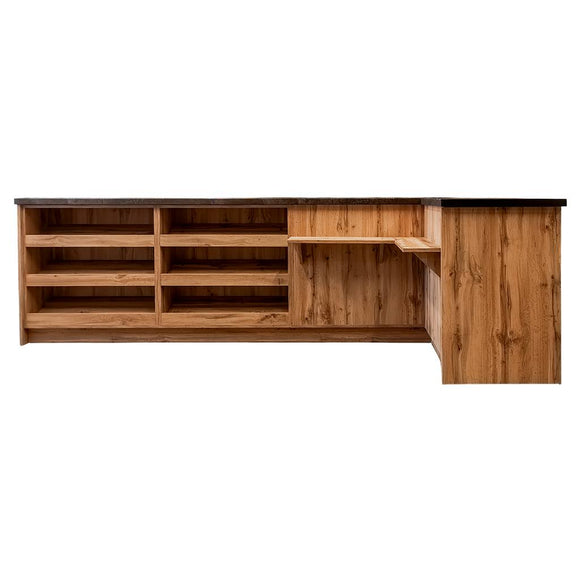 Tejghea magazin impuls pentru vanzare H 90 cm L 310 cm G 60 cm dab wotan