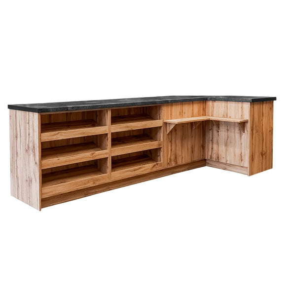 Tejghea magazin impuls pentru vanzare H 90 cm L 310 cm G 60 cm dab wotan