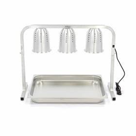Lampa incalzitoare, 3 lampi, cu tava GN 21, 275W