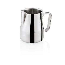 Latiera profesionala spumare lapte, 500 ml, inox lucios, pereti dublii. Latiera din inox lucios de