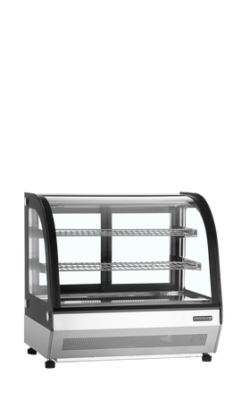 LCT750CBLACK-Otel inoxidabil Sticla, 60 l, 2 to 8 C, 2 usi din sticla glisante, Ventilat, 242 W, 22