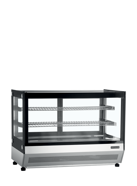 LCT900FBLACK-Otel inoxidabil Sticla, 88 l, 2 la 8, 2 uși glisante din sticlă, Ventilat, LED, 242 W, C