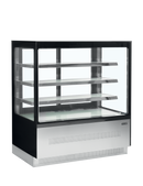 LPD1203FBLACK-Oțel inoxidabil Sticlă, 258 l, 2 la 8, 2 uși glisante din sticlă, Ventilat, LED, 530 W, D
