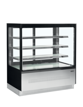 LPD1203FBLACK-Oțel inoxidabil Sticlă, 258 l, 2 la 8, 2 uși glisante din sticlă, Ventilat, LED, 530 W, D