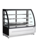 LPD1500CBLACK-Otel inoxidabil Sticla, 277 l, 2 la 8 C, 2 uși glisante din sticlă, Ventilat, LED, 798 W, D
