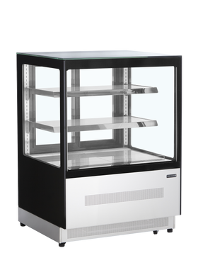 LPD900FBLACK-Oțel inoxidabil Sticlă, 140 l, 2 to 8 C, 2 uși din sticlă glisante, Ventilat, LED, 480 W, D