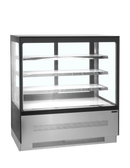 LPD903FBLACK-Oțel inoxidabil Sticlă, 210 l, 2 la 8, 2 usi glisante din sticlă, Ventilat, LED, 530 W, D