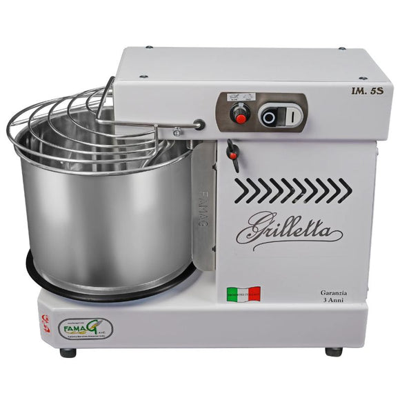 Malaxor aluat cu cap rabatabil, cuva 8 Litri 5kg aluat, 10 viteze, motor asincron, putere 0.37 kW