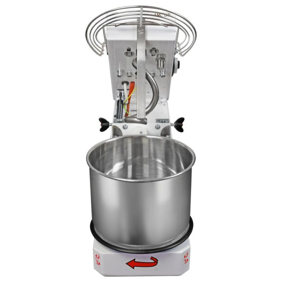 Malaxor aluat cu cap rabatabil, cuva 8 Litri 5kg aluat, 10 viteze, motor asincron, putere 0.37 kW