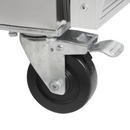 Masa refrigerata inox 4 usi sticla detaliu Tefcold – masă frigorifică inox pentru bucătărie profesională restaurant și HoReCa