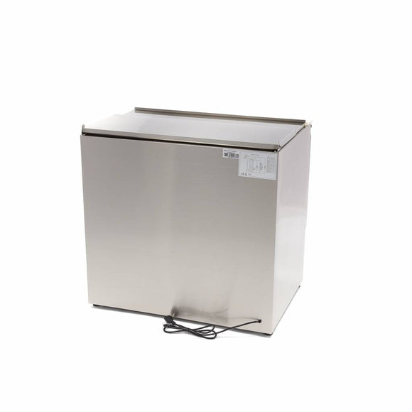 Masa refrigerata inox tip saladeta, 0C 10C cu 2 usi, blat de taiere din polietilena, capac inox, capacitate 257 Litri