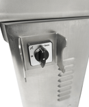 Masina de tocat carne nr 12, 150 kgh. inox, cu funtie revers, 3 site Ø 3, 6, 8 mm, alimentare 230 V