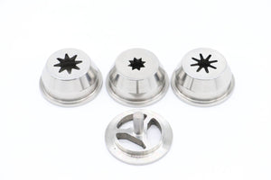 Set 4 duze churros inox pentru sprit de carnati Maxima ASF15 / 20 / 25