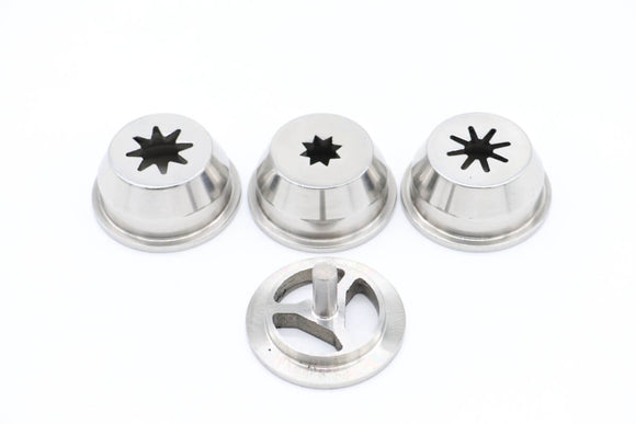 Set 4 duze churros inox pentru sprit de carnati Maxima ASF15 / 20 / 25