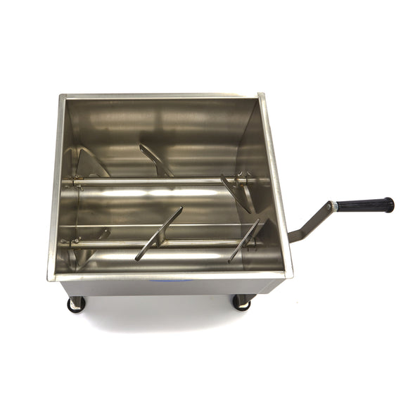 Malaxor Carne - 30L - 25kg Carne - Ax Dublu - Manual Cu acest mixer de carne
