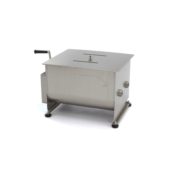 Malaxor Carne - 40L - 35kg Carne - Ax Dublu - Manual Cu acest mixer de carne