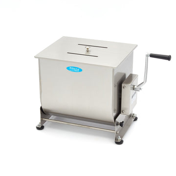 Malaxor Carne - 40L - 35kg Carne - Bol Basculant - Manual Cu acest mixer de carne