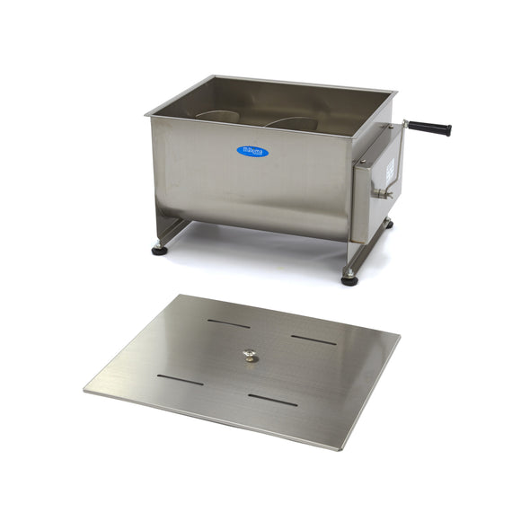 Malaxor Carne - 50L - 43kg Carne - Ax Dublu - Manual Cu acest mixer de carne
