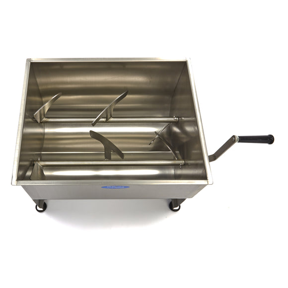 Malaxor Carne - 50L - 43kg Carne - Ax Dublu - Manual Cu acest mixer de carne