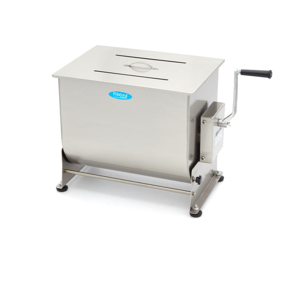 Malaxor Carne - 50L - 43kg Carne - Bol Basculant - Manual Cu acest mixer de carne