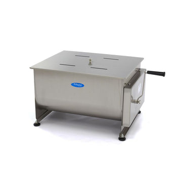 Malaxor Carne - 60L - 55kg Carne - Ax Dublu - Manual Cu acest mixer de carne