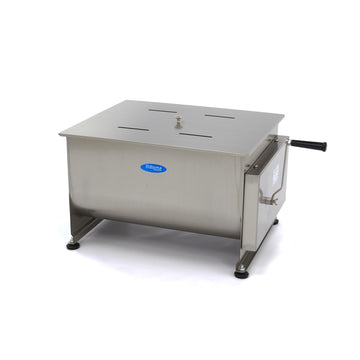 Malaxor Carne - 60L - 55kg Carne - Ax Dublu - Manual Cu acest mixer de carne
