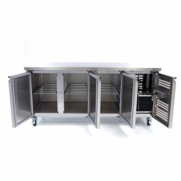 Masa de congelare inox, -22 18C, 3 usi, cu roti