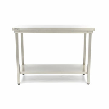 Masa inox 120 x 70 x 85 cm cu polita