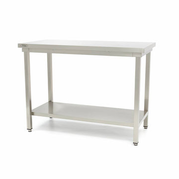 Masa inox 120 x 70 x 85 cm cu polita
